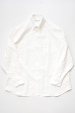 画像2: INDIVIDUALIZED SHIRTS (インディビジュアライズドシャツ) Regatta Oxford Over Sized Button Down Shirt [WHITE] (2)