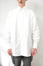 画像13: INDIVIDUALIZED SHIRTS (インディビジュアライズドシャツ) Regatta Oxford Over Sized Button Down Shirt [WHITE] (13)