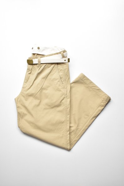 MASTER & Co. (マスターアンドコー) CHINO PANTS with BELT [BEIGE]