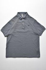 画像2: 【SALE】SCYE BASICS (サイベーシックス) Cotton Pique Polo Shirt [GREY] (2)