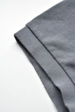 画像7: SCYE BASICS (サイベーシックス) Cotton Pique Polo Shirt [GREY] (7)
