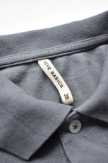 画像4: 【SALE】SCYE BASICS (サイベーシックス) Cotton Pique Polo Shirt [GREY] (4)