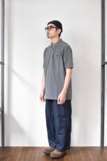 画像16: 【SALE】SCYE BASICS (サイベーシックス) Cotton Pique Polo Shirt [GREY] (16)