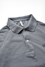 画像3: SCYE BASICS (サイベーシックス) Cotton Pique Polo Shirt [GREY] (3)