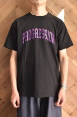 画像11: 【SALE】Progress Running Club (プログレスランニングクラブ) TRIPLE-ARCH S/SLV Tee [BLACK/PURPLE] (11)