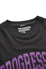 画像3: 【SALE】Progress Running Club (プログレスランニングクラブ) TRIPLE-ARCH S/SLV Tee [BLACK/PURPLE] (3)