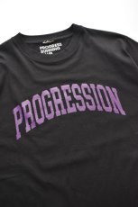 画像5: 【SALE】Progress Running Club (プログレスランニングクラブ) TRIPLE-ARCH S/SLV Tee [BLACK/PURPLE] (5)