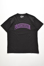 画像2: 【SALE】Progress Running Club (プログレスランニングクラブ) TRIPLE-ARCH S/SLV Tee [BLACK/PURPLE] (2)