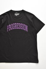 画像1: 【SALE】Progress Running Club (プログレスランニングクラブ) TRIPLE-ARCH S/SLV Tee [BLACK/PURPLE] (1)