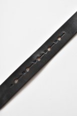 画像6: JABEZ CLIFF (ジャベツクリフ) Stirrup Leather Belt [BLACK] (6)