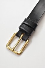 画像4: JABEZ CLIFF (ジャベツクリフ) Stirrup Leather Belt [BLACK] (4)