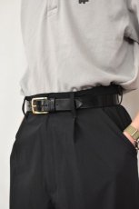 画像8: JABEZ CLIFF (ジャベツクリフ) Stirrup Leather Belt [BLACK] (8)