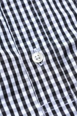 画像7: INDIVIDUALIZED SHIRTS (インディビジュアライズドシャツ) Relaxed Fit Band Collar Pull Over Shirt -別注- [BLACK GINGHAM] (7)