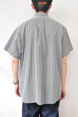 画像15: INDIVIDUALIZED SHIRTS (インディビジュアライズドシャツ) Relaxed Fit Band Collar Pull Over Shirt -別注- [BLACK GINGHAM] (15)