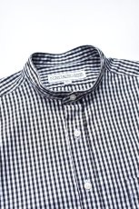 画像3: INDIVIDUALIZED SHIRTS (インディビジュアライズドシャツ) Relaxed Fit Band Collar Pull Over Shirt -別注- [BLACK GINGHAM] (3)