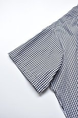 画像12: INDIVIDUALIZED SHIRTS (インディビジュアライズドシャツ) Relaxed Fit Band Collar Pull Over Shirt -別注- [BLACK GINGHAM] (12)