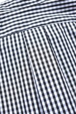 画像11: INDIVIDUALIZED SHIRTS (インディビジュアライズドシャツ) Relaxed Fit Band Collar Pull Over Shirt -別注- [BLACK GINGHAM] (11)