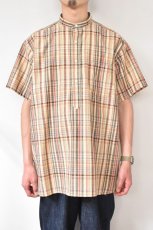 画像13: INDIVIDUALIZED SHIRTS (インディビジュアライズドシャツ) Relaxed Fit Band Collar Pull Over Shirt -別注- [IVY MADRAS] (13)