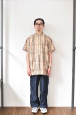 画像16: INDIVIDUALIZED SHIRTS (インディビジュアライズドシャツ) Relaxed Fit Band Collar Pull Over Shirt -別注- [IVY MADRAS] (16)