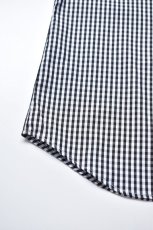 画像9: INDIVIDUALIZED SHIRTS (インディビジュアライズドシャツ) Relaxed Fit Band Collar Pull Over Shirt -別注- [BLACK GINGHAM] (9)