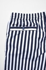 画像8: 【SALE!】BURLAP OUTFITTER (バーラップアウトフィッター) TRACK SHORT PRINTED [NAVY/WHITE CANDY STRIPE] (8)