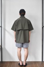 画像16: 【SALE!】BURLAP OUTFITTER (バーラップアウトフィッター) TRACK SHORT PRINTED [NAVY/WHITE CANDY STRIPE] (16)