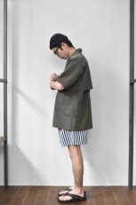 画像15: 【SALE!】BURLAP OUTFITTER (バーラップアウトフィッター) TRACK SHORT PRINTED [NAVY/WHITE CANDY STRIPE] (15)