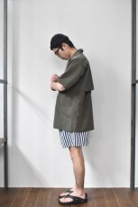 画像15: 【SALE】BURLAP OUTFITTER (バーラップアウトフィッター) TRACK SHORT PRINTED [NAVY/WHITE CANDY STRIPE] (15)