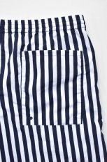 画像7: 【SALE!】BURLAP OUTFITTER (バーラップアウトフィッター) TRACK SHORT PRINTED [NAVY/WHITE CANDY STRIPE] (7)