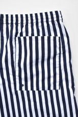 画像7: 【SALE】BURLAP OUTFITTER (バーラップアウトフィッター) TRACK SHORT PRINTED [NAVY/WHITE CANDY STRIPE] (7)