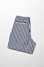 画像1: 【SALE】BURLAP OUTFITTER (バーラップアウトフィッター) TRACK SHORT PRINTED [NAVY/WHITE CANDY STRIPE] (1)