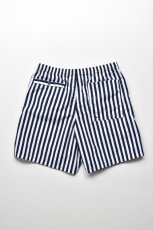 画像6: 【SALE!】BURLAP OUTFITTER (バーラップアウトフィッター) TRACK SHORT PRINTED [NAVY/WHITE CANDY STRIPE] (6)