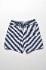 画像6: 【SALE】BURLAP OUTFITTER (バーラップアウトフィッター) TRACK SHORT PRINTED [NAVY/WHITE CANDY STRIPE] (6)