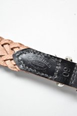 画像5: MASTER & Co. (マスターアンドコー) UK BRIDLE 24mm SIX KNITTING BELT [BLACK] (5)