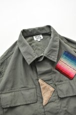 画像3: 【SALE】oaxaca (オアハカ) Patchwork BDU Jacket [OLIVE] (3)