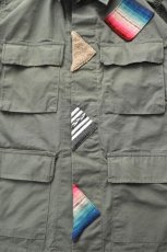 画像8: 【SALE】oaxaca (オアハカ) Patchwork BDU Jacket [OLIVE] (8)