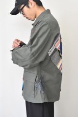画像18: 【SALE】oaxaca (オアハカ) Patchwork BDU Jacket [OLIVE] (18)