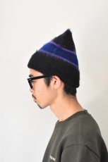 画像8: 【SALE】Indietro Association (インディエトロアソシエーション) Mohair Knit Cap [BLACK] (8)