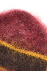 画像4: 【SALE】Indietro Association (インディエトロアソシエーション) Mohair Knit Cap [WINE] (4)