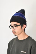 画像7: 【SALE】Indietro Association (インディエトロアソシエーション) Mohair Knit Cap [BLACK] (7)