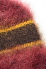 画像3: 【SALE!】Indietro Association (インディエトロアソシエーション) Mohair Knit Cap [WINE] (3)