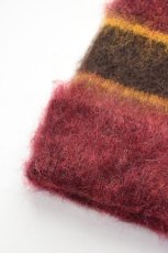 画像2: 【SALE】Indietro Association (インディエトロアソシエーション) Mohair Knit Cap [WINE] (2)