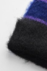 画像2: 【SALE】Indietro Association (インディエトロアソシエーション) Mohair Knit Cap [BLACK] (2)