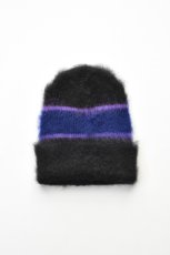 画像1: 【SALE!】Indietro Association (インディエトロアソシエーション) Mohair Knit Cap [BLACK] (1)