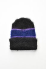 画像1: 【SALE】Indietro Association (インディエトロアソシエーション) Mohair Knit Cap [BLACK] (1)