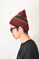 画像8: 【SALE】Indietro Association (インディエトロアソシエーション) Mohair Knit Cap [WINE] (8)