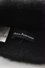 画像5: 【SALE】Indietro Association (インディエトロアソシエーション) Mohair Knit Cap [BLACK] (5)