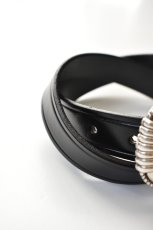 画像3: TORY LEATHER (トリーレザー) 3-Piece Silver Buckle Belts [BLACK/NICKEL] (3)