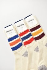 画像3: RoToTo (ロトト) Coarse Ribbed Oldschool Crew Socks [3-colors] (3)