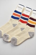 画像2: RoToTo (ロトト) Coarse Ribbed Oldschool Crew Socks [3-colors] (2)